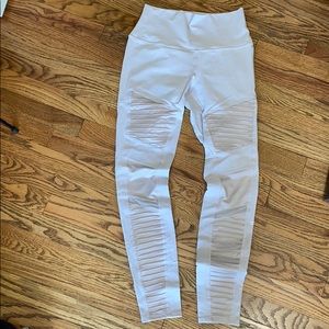 ALO YOGA High Waist Moto Legging inLAVENDER COLOR